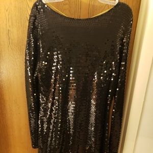 Michael Kors black sequin dress XL